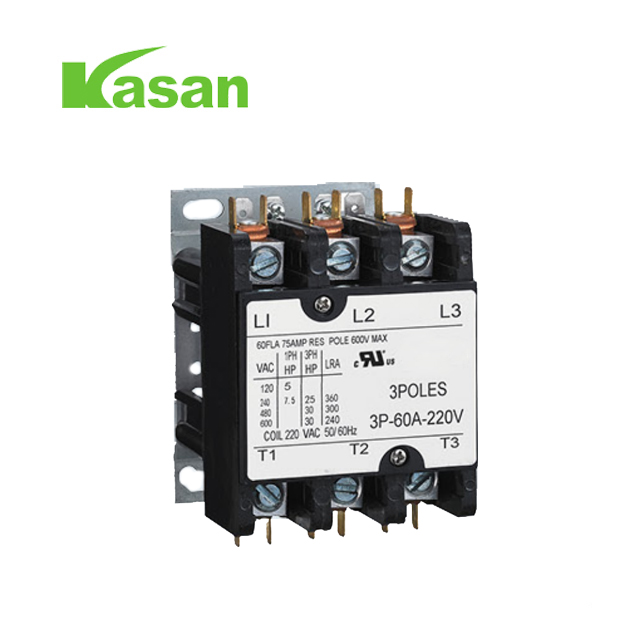 UL-sertifioitu 30A 3P-ilmakontaktori LVI:lle 24V/120V/240V/277V/480V